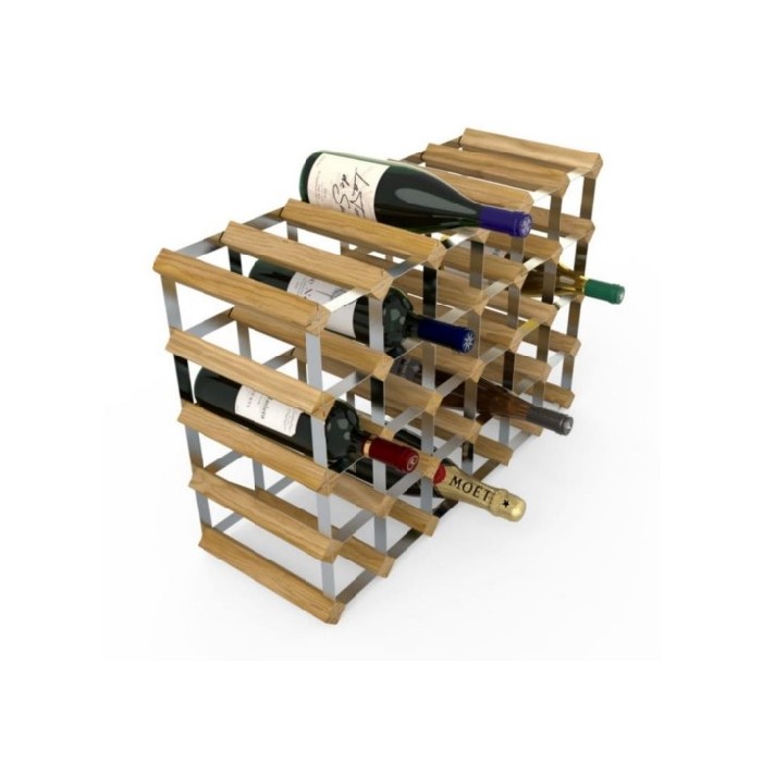 kitchenware/racks-holders-trollies/light-oak-pine-30-bottle-wine-rack-wnrk7006