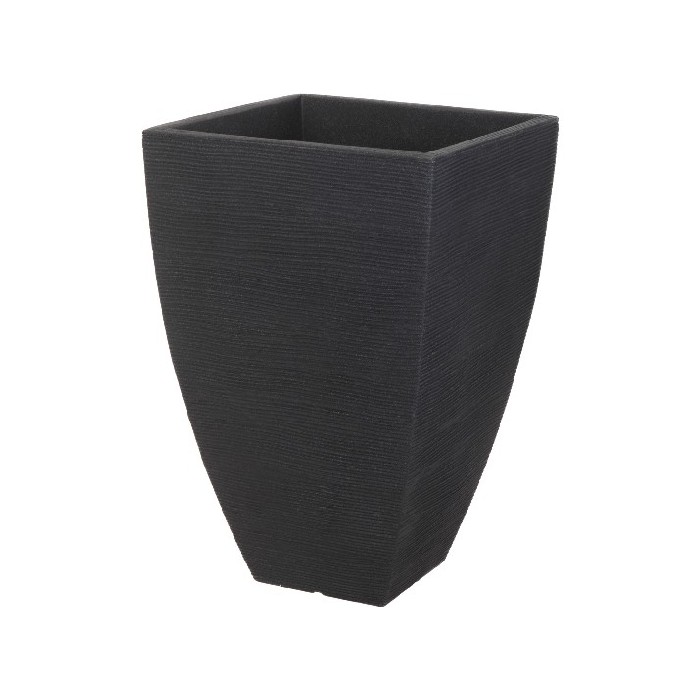gardening/pots-planters-troughs/flowerpot-ribbed-qaudr-dia-40-x-height-60cm-antracite