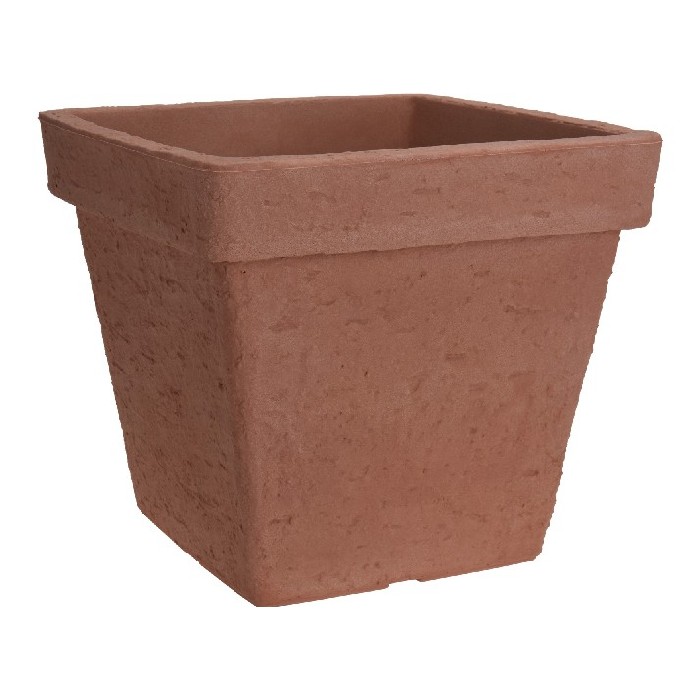gardening/pots-planters-troughs/flower-pot-square-stonelook-terra-cotta-40xh40cm