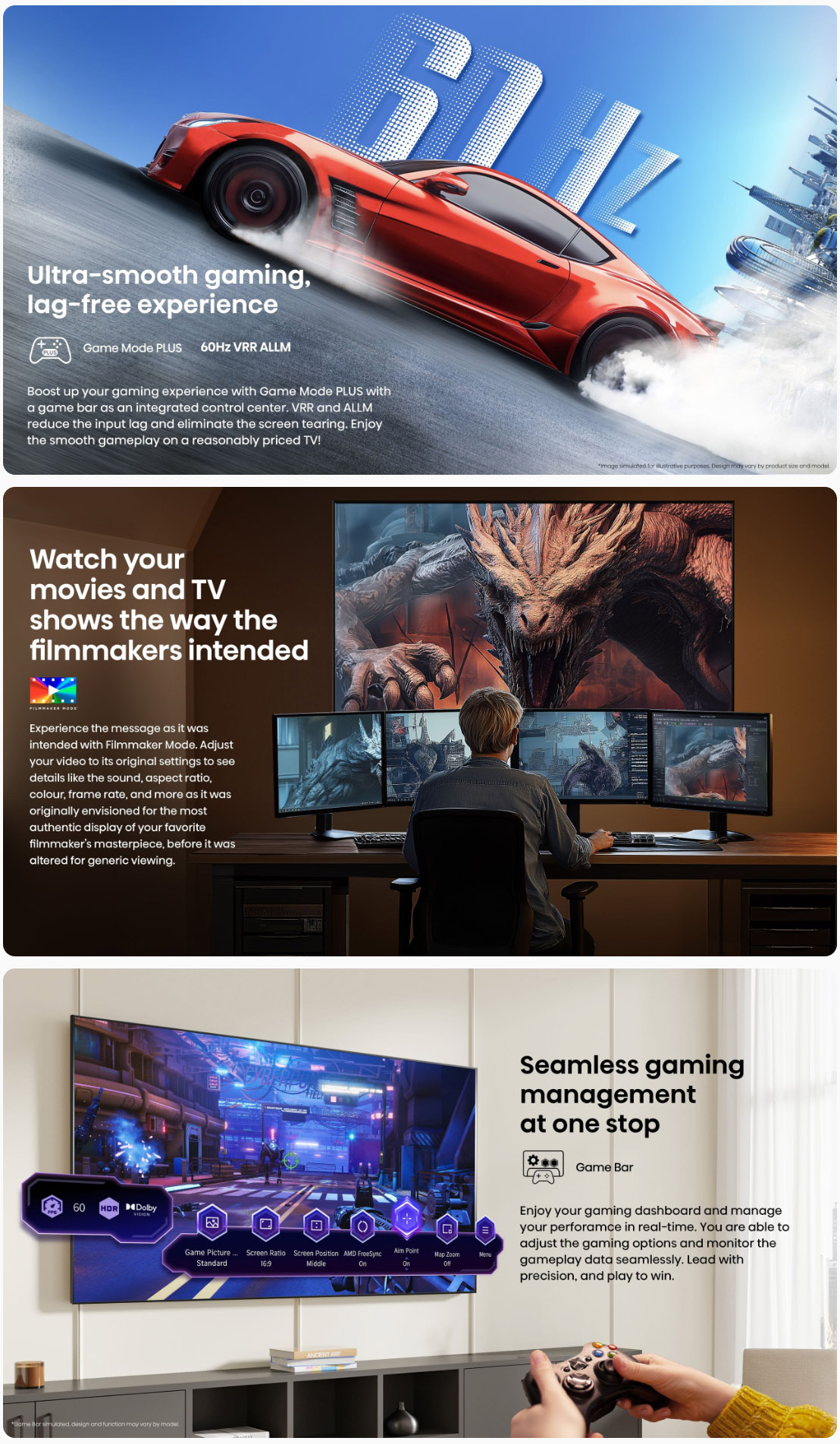 Hisense 58 Inch E7Q QLED 4K 60Hz Smart TV - 58E7Q