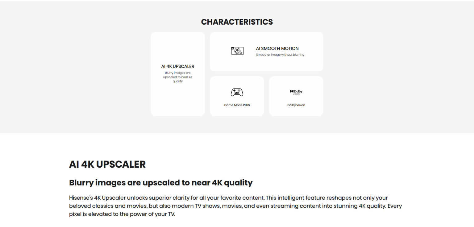 Hisense 75A69Q 75″ 4K Ultra HD Smart TV Wi-Fi - 75A69Q