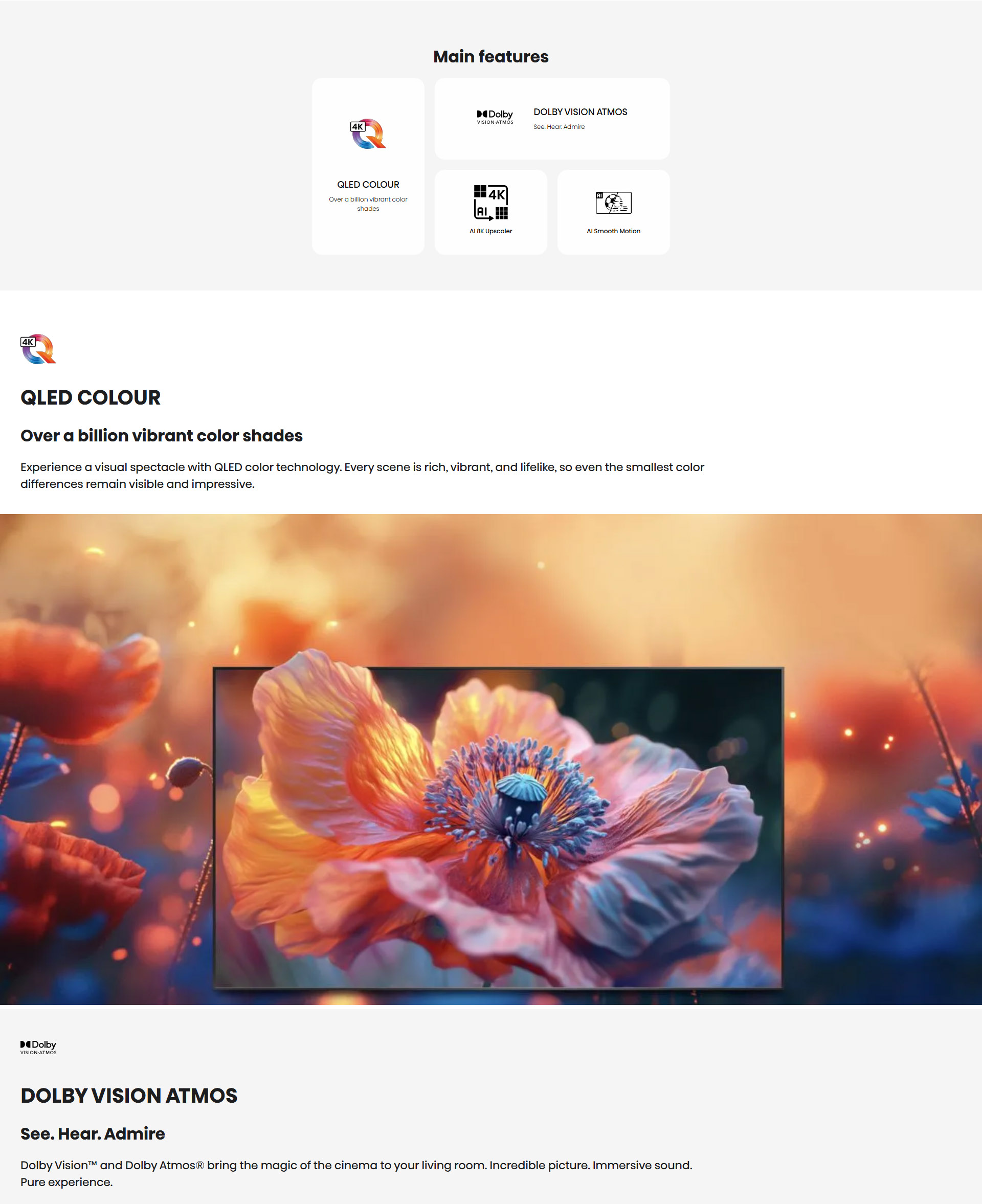 HISENSE 85E7Q 85'' 4K UHD QLED