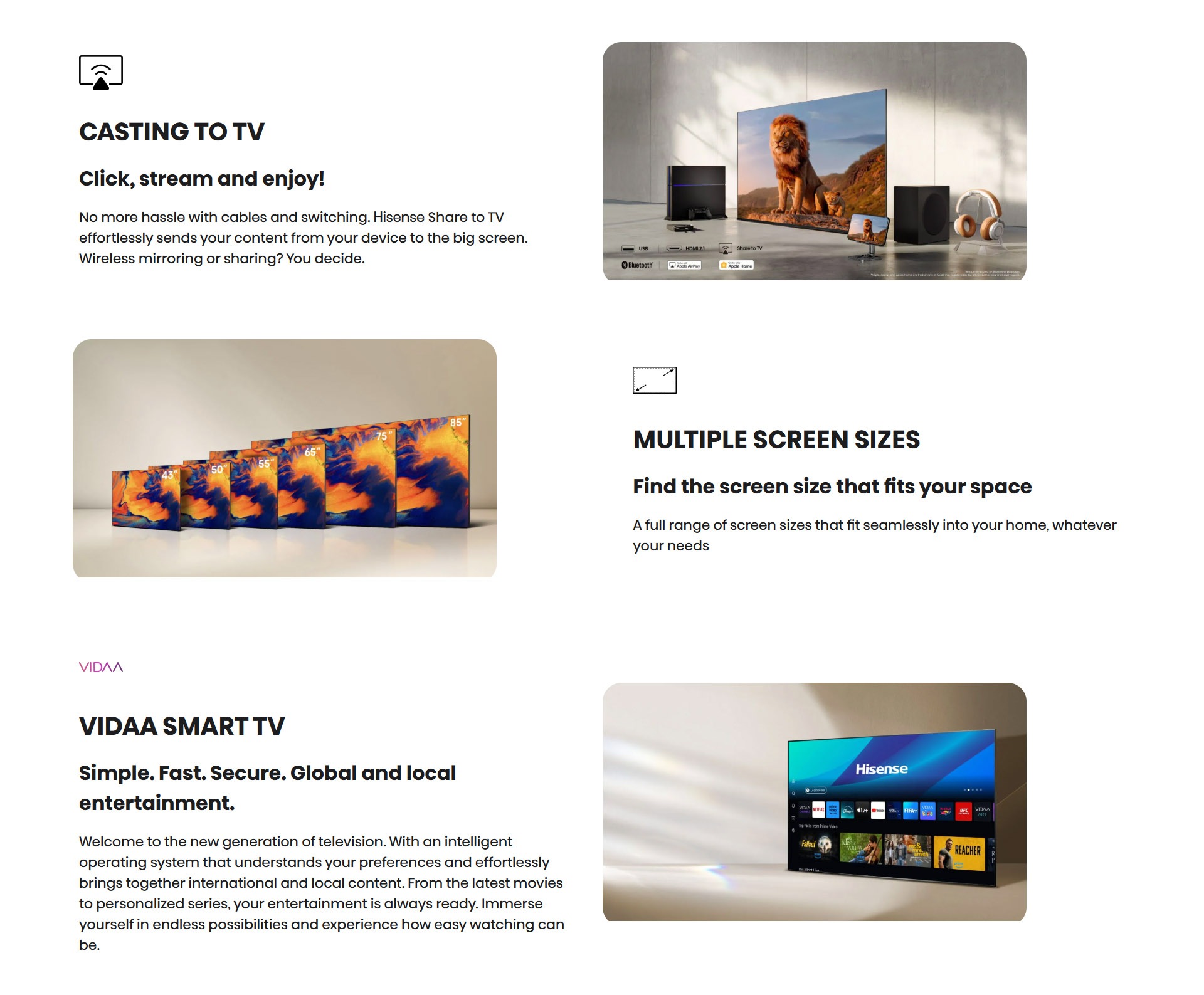 HISENSE 85E7Q 85'' 4K UHD QLED