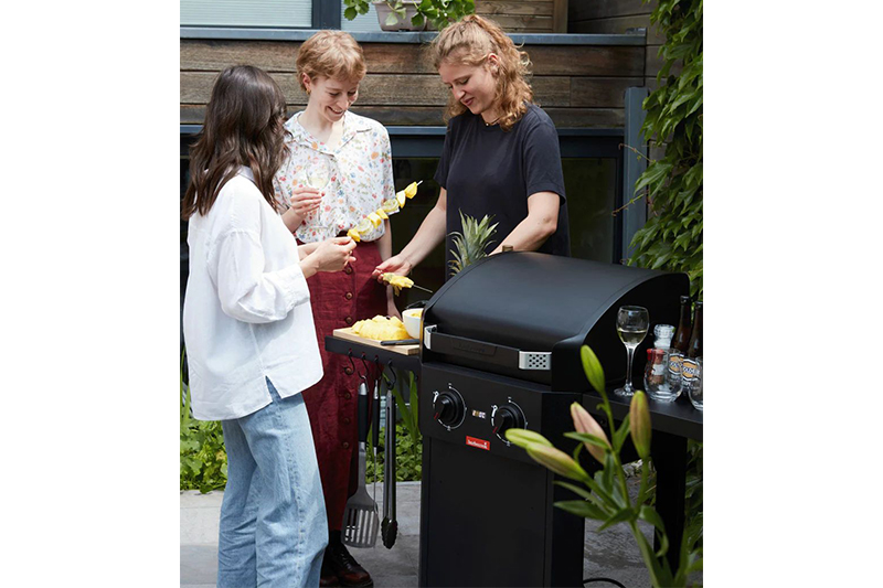 BC-ELE-3000Barbecook E-Luca Electric Barbecue Black with Foldable Side Tables